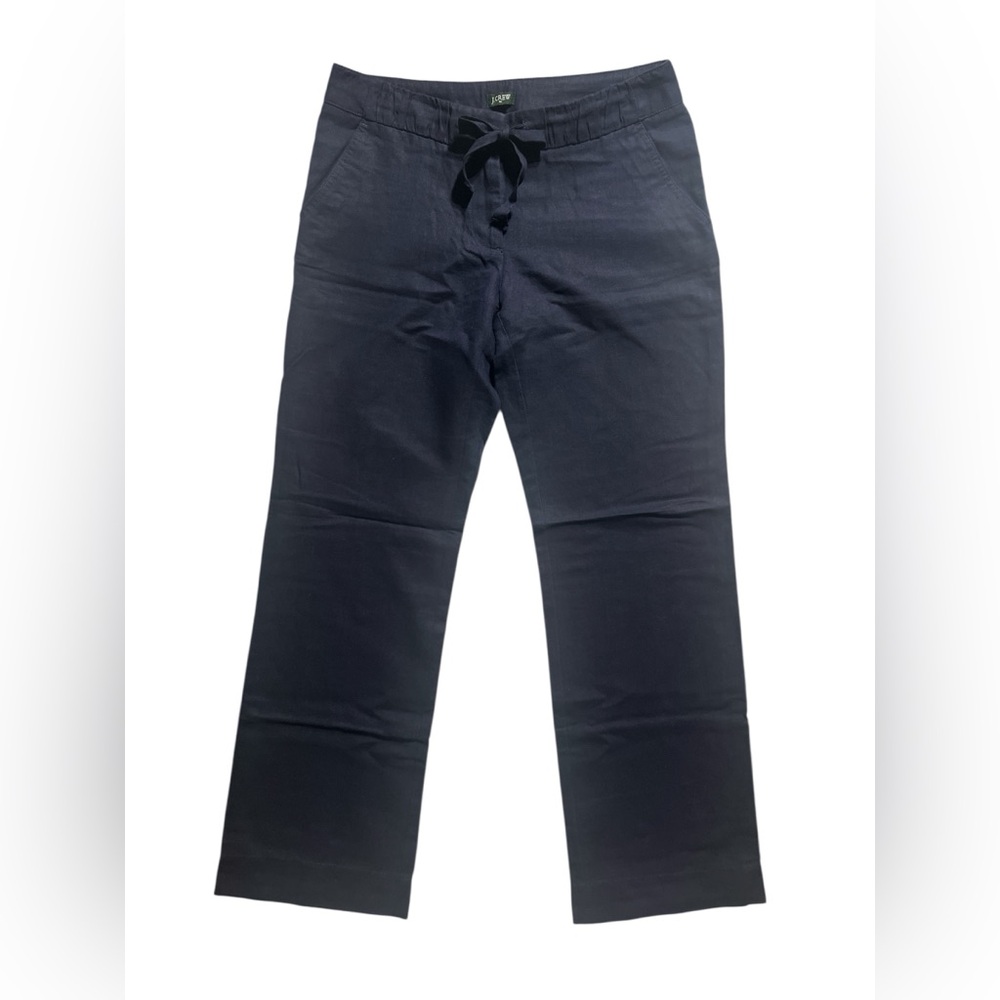 J. Crew Dark Blue Wide Leg Trousers
